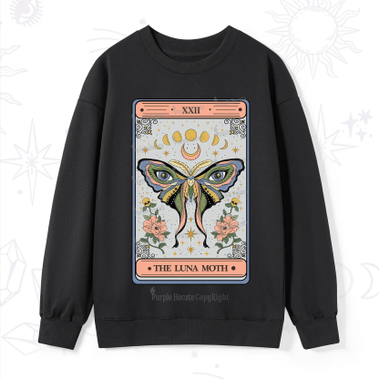 Purplehecate The Luna Moth Tarot Sweatshirt