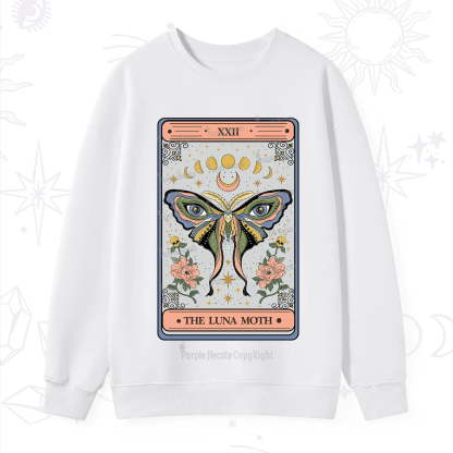 Purplehecate The Luna Moth Tarot Sweatshirt
