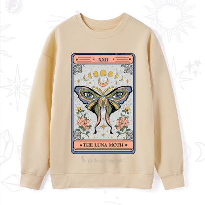 Purplehecate The Luna Moth Tarot Sweatshirt