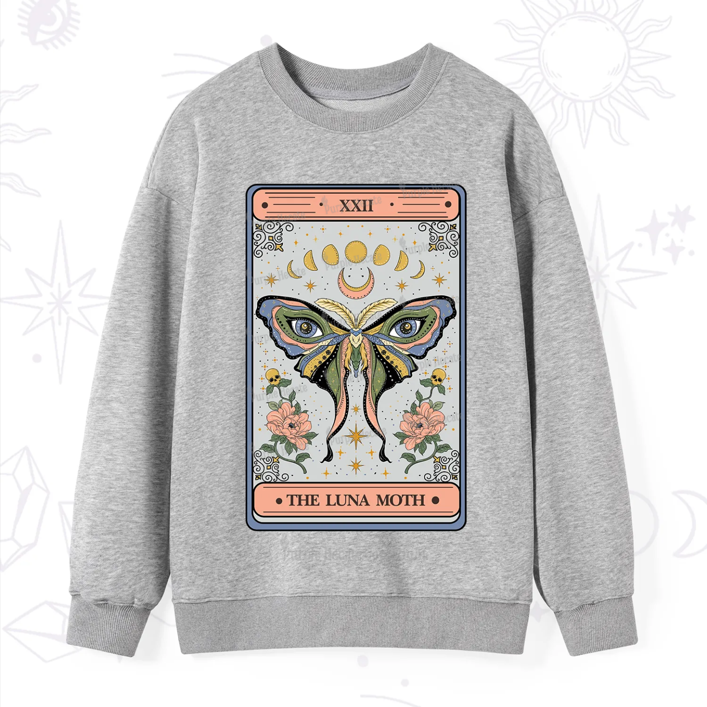 Purplehecate The Luna Moth Tarot Sweatshirt