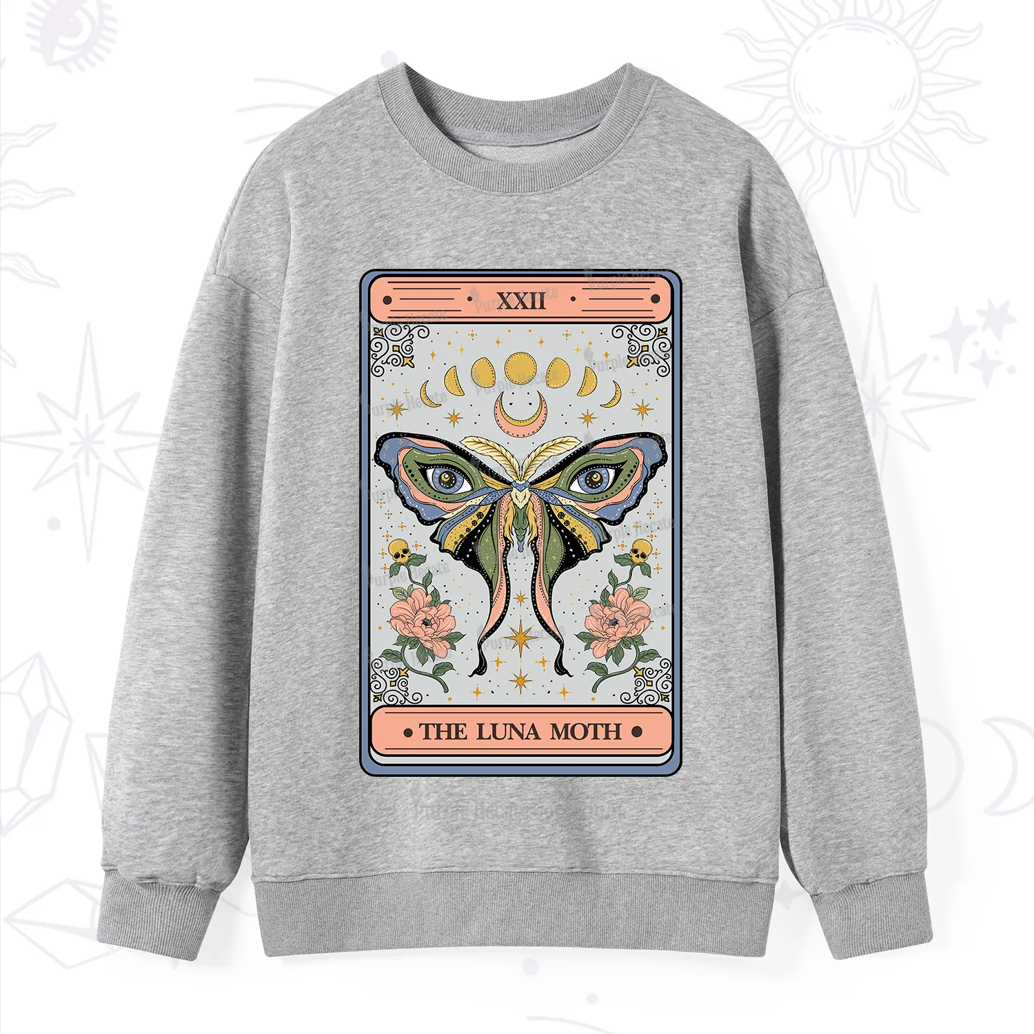 Purplehecate The Luna Moth Tarot Sweatshirt