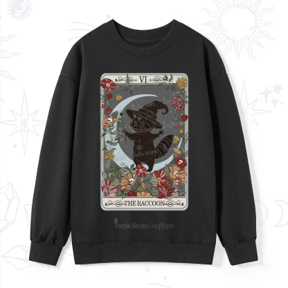 Purplehecate The Raccoon Tarot Sweatshirt