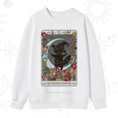 Purplehecate The Raccoon Tarot Sweatshirt