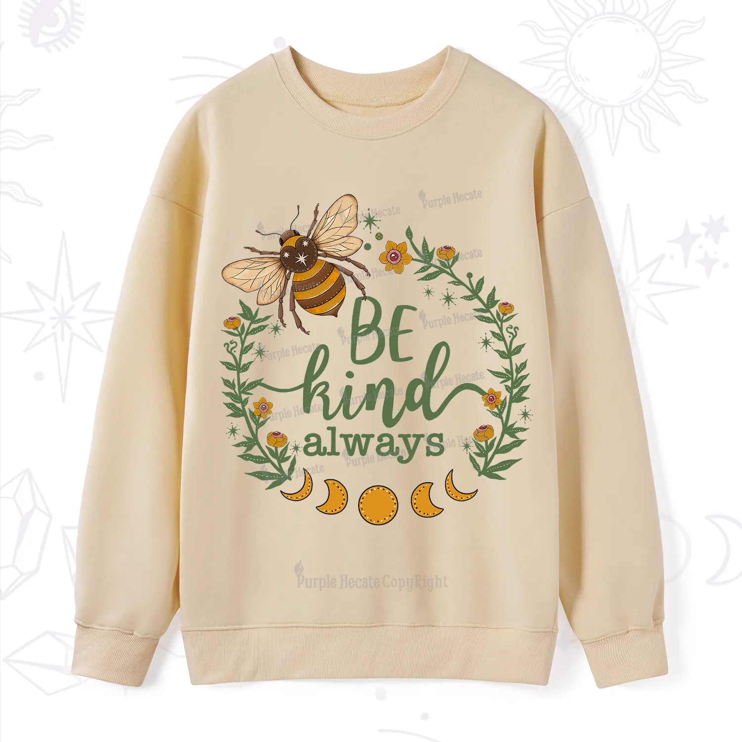Purplehecate Be Kind Always Sweatshirt