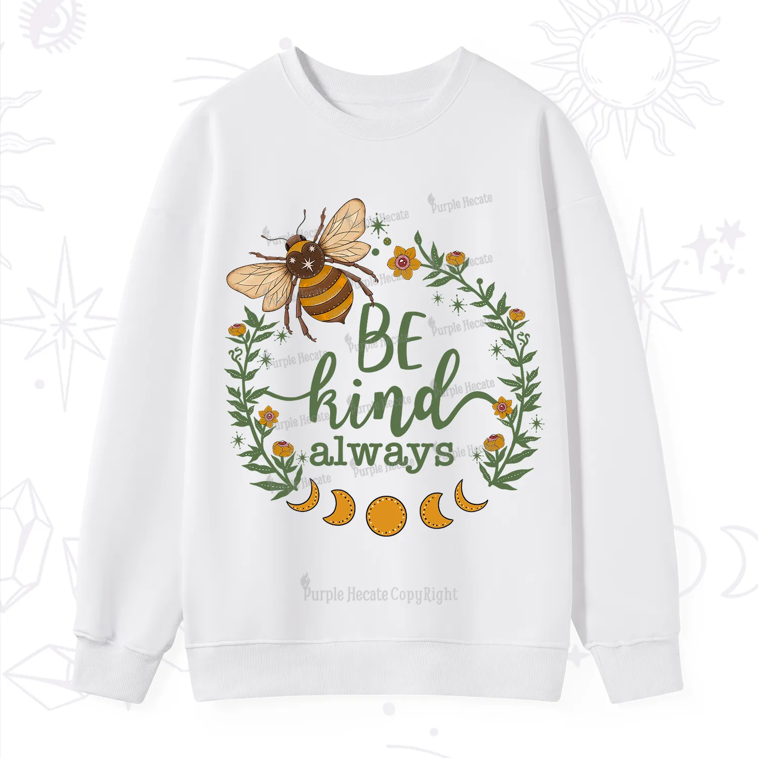 Purplehecate Be Kind Always Sweatshirt