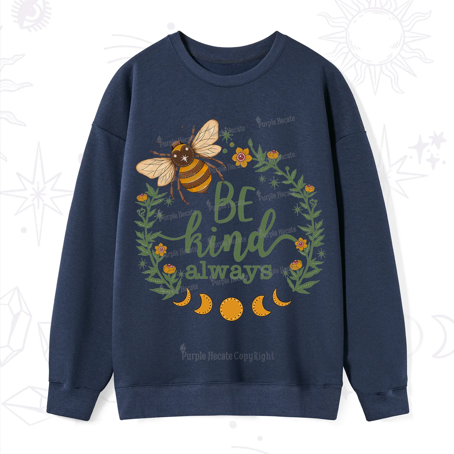 Purplehecate Be Kind Always Sweatshirt