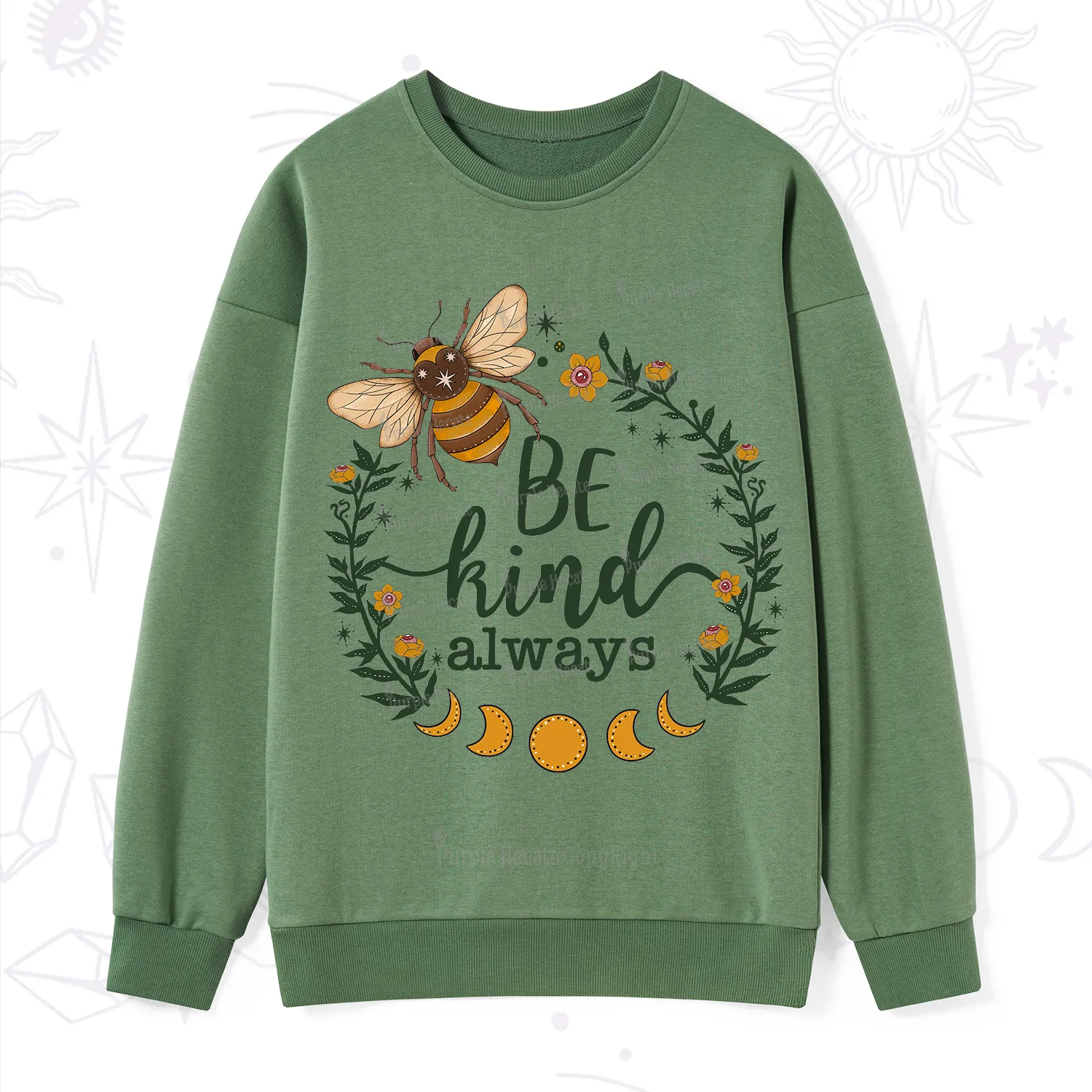 Purplehecate Be Kind Always Sweatshirt