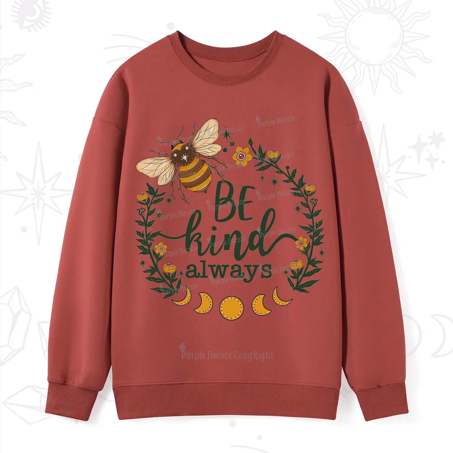 Purplehecate Be Kind Always Sweatshirt