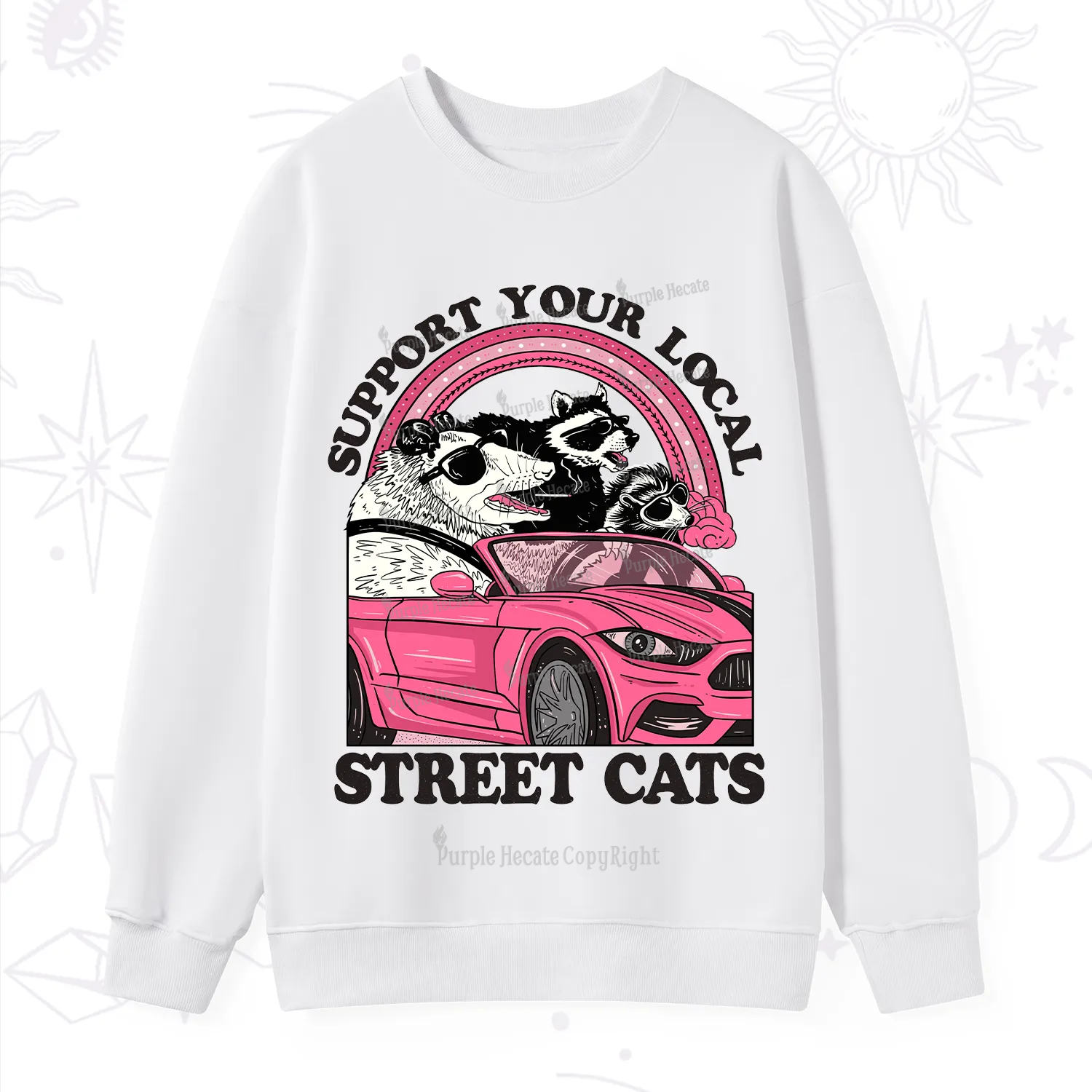 Purplehecate Support Local Street Cats Sweatshirt