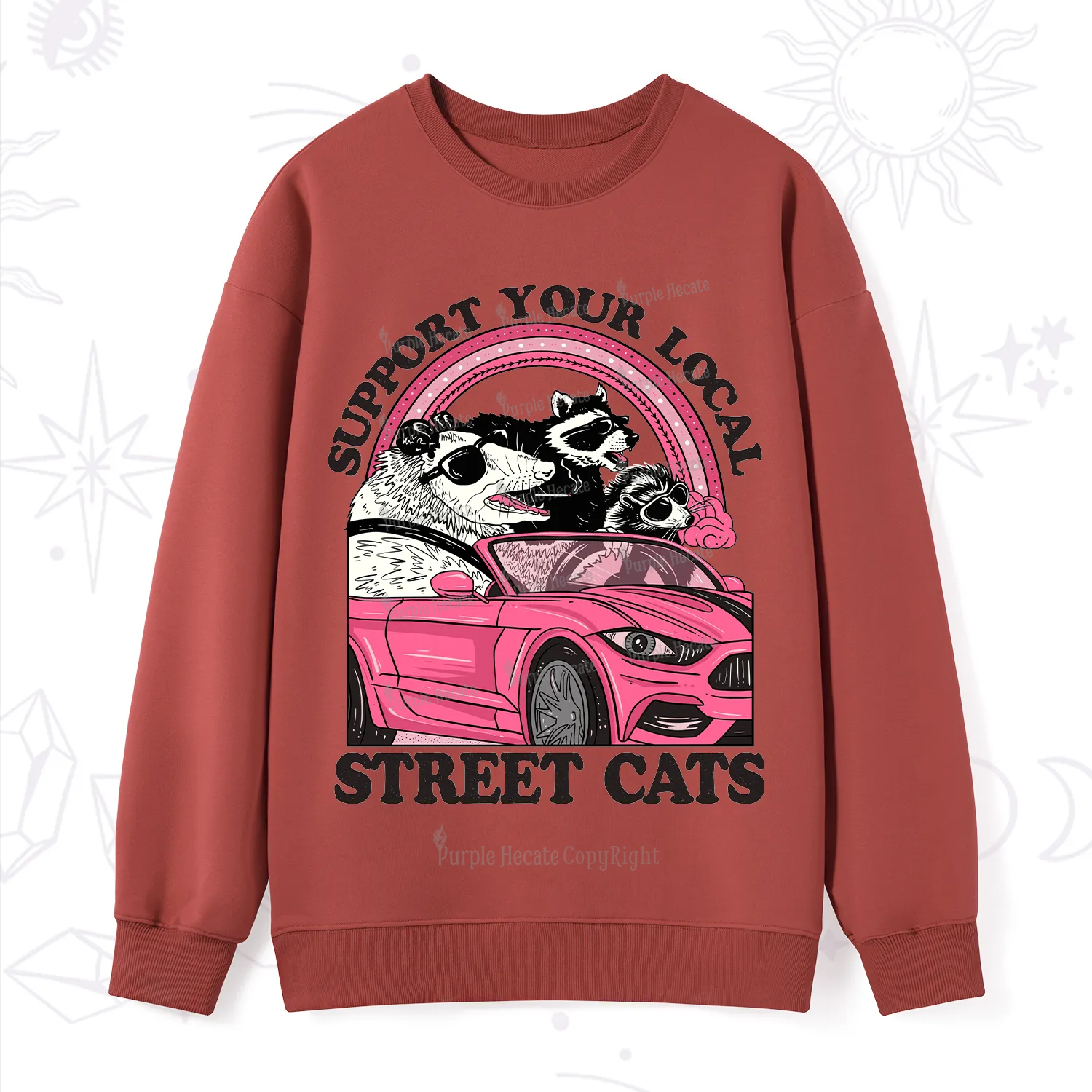Purplehecate Support Local Street Cats Sweatshirt