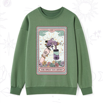 Purplehecate The Spary Tan Artist Tarot Sweatshirt