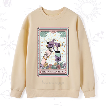 Purplehecate The Spary Tan Artist Tarot Sweatshirt