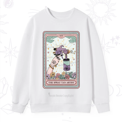 Purplehecate The Spary Tan Artist Tarot Sweatshirt