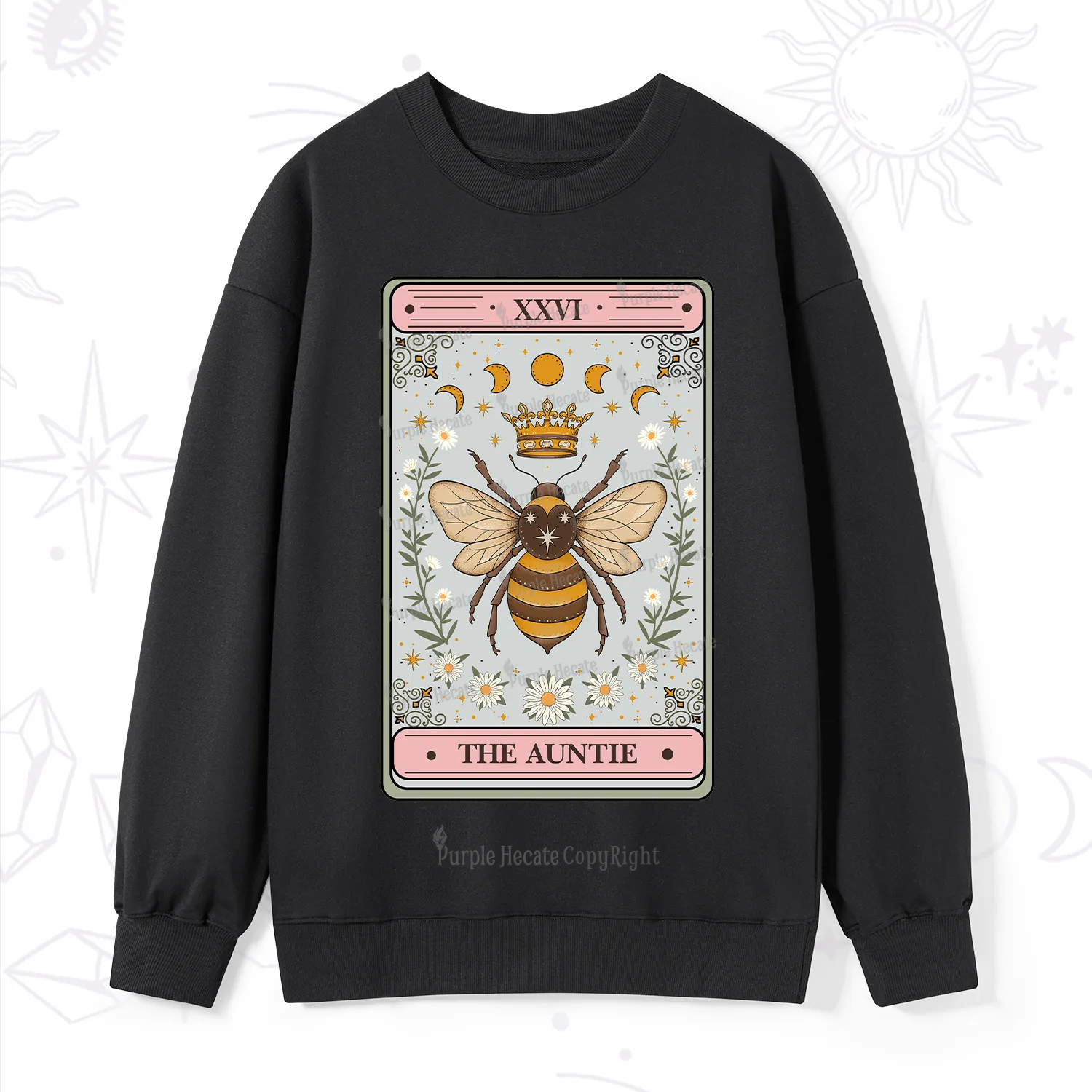 Purplehecate The Auntie Tarot Sweatshirt