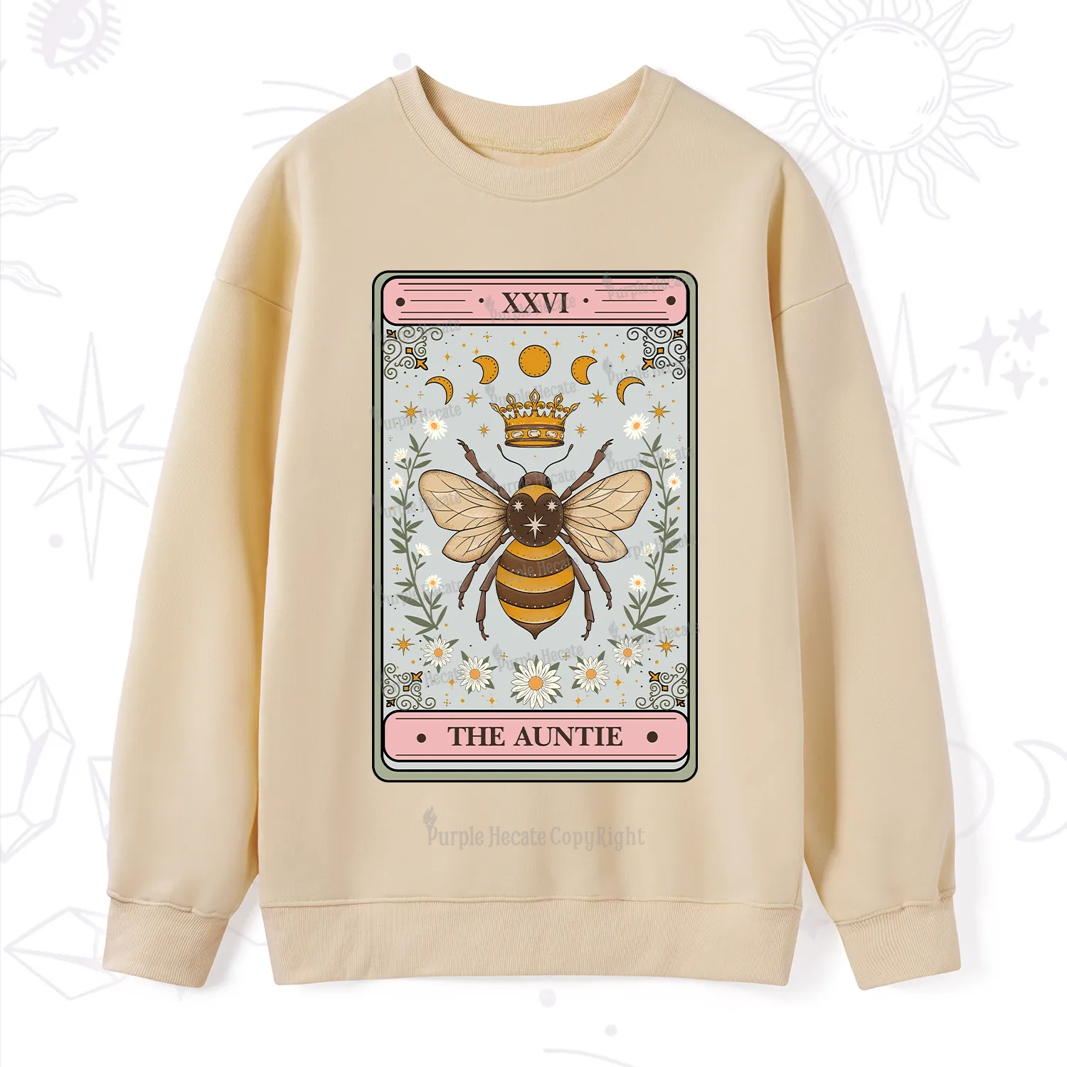 Purplehecate The Auntie Tarot Sweatshirt