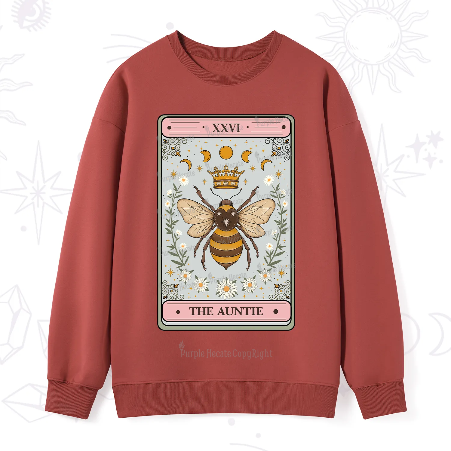 Purplehecate The Auntie Tarot Sweatshirt