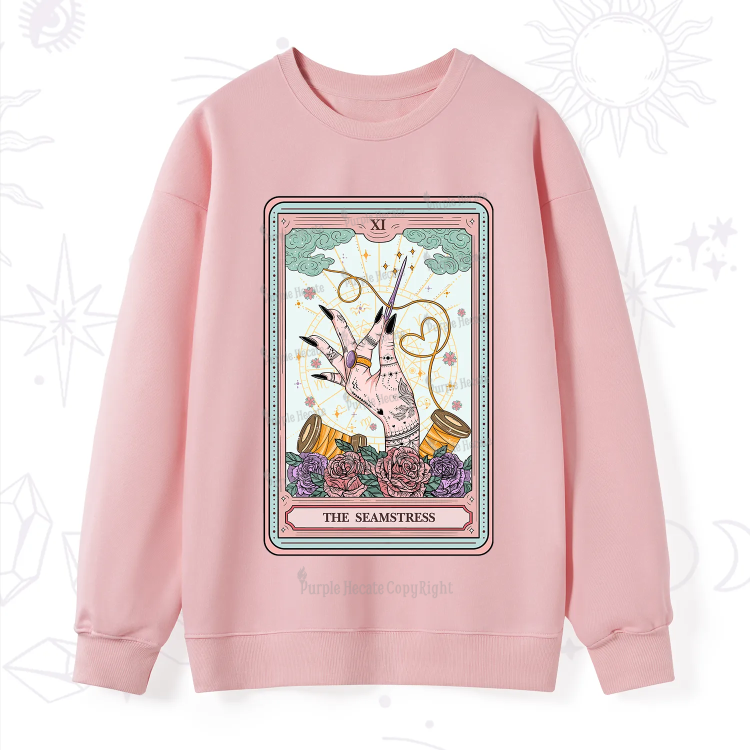 Purplehecate The Seamstress Tarot Sweatshirt