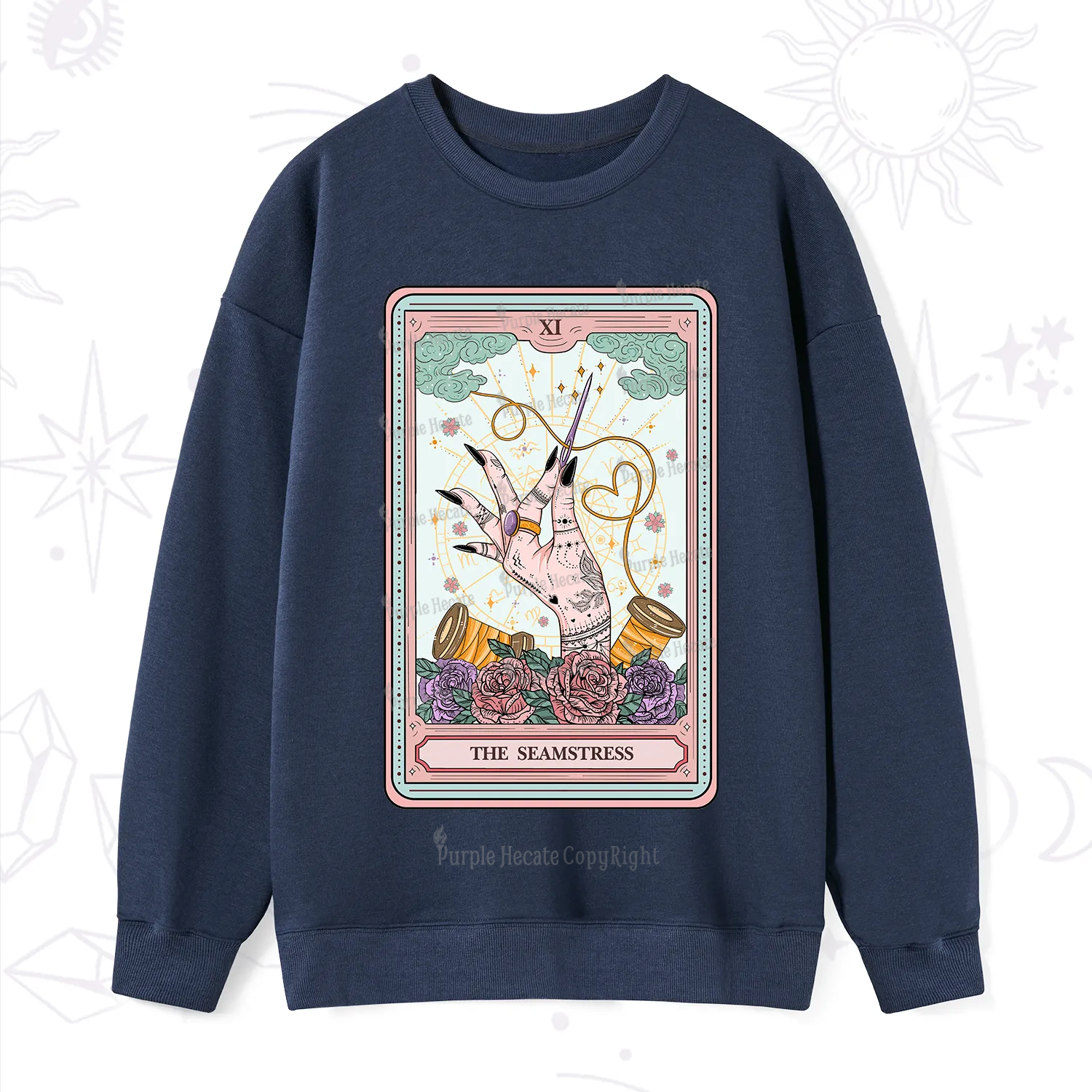 Purplehecate The Seamstress Tarot Sweatshirt