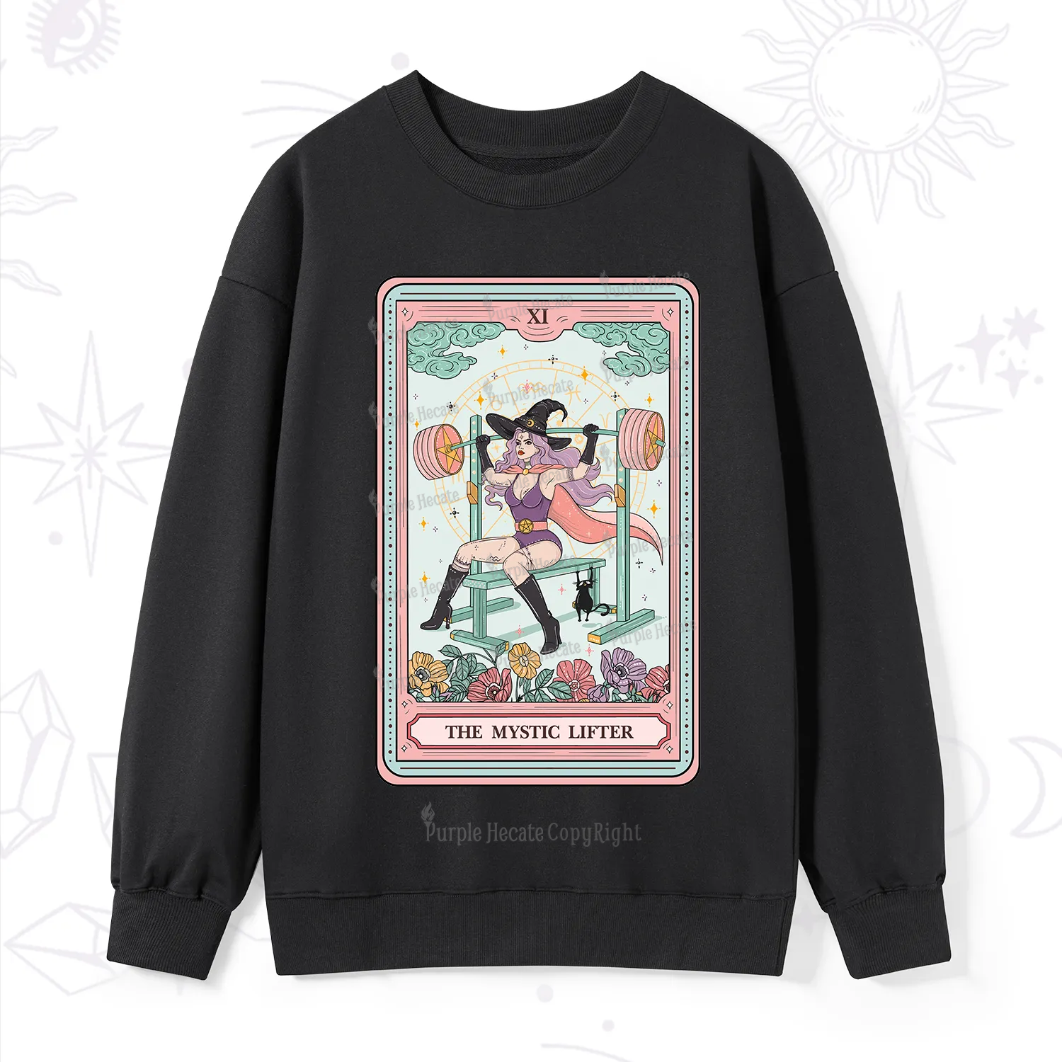 Purplehecate The Mystic Lifter Tarot Sweatshirt