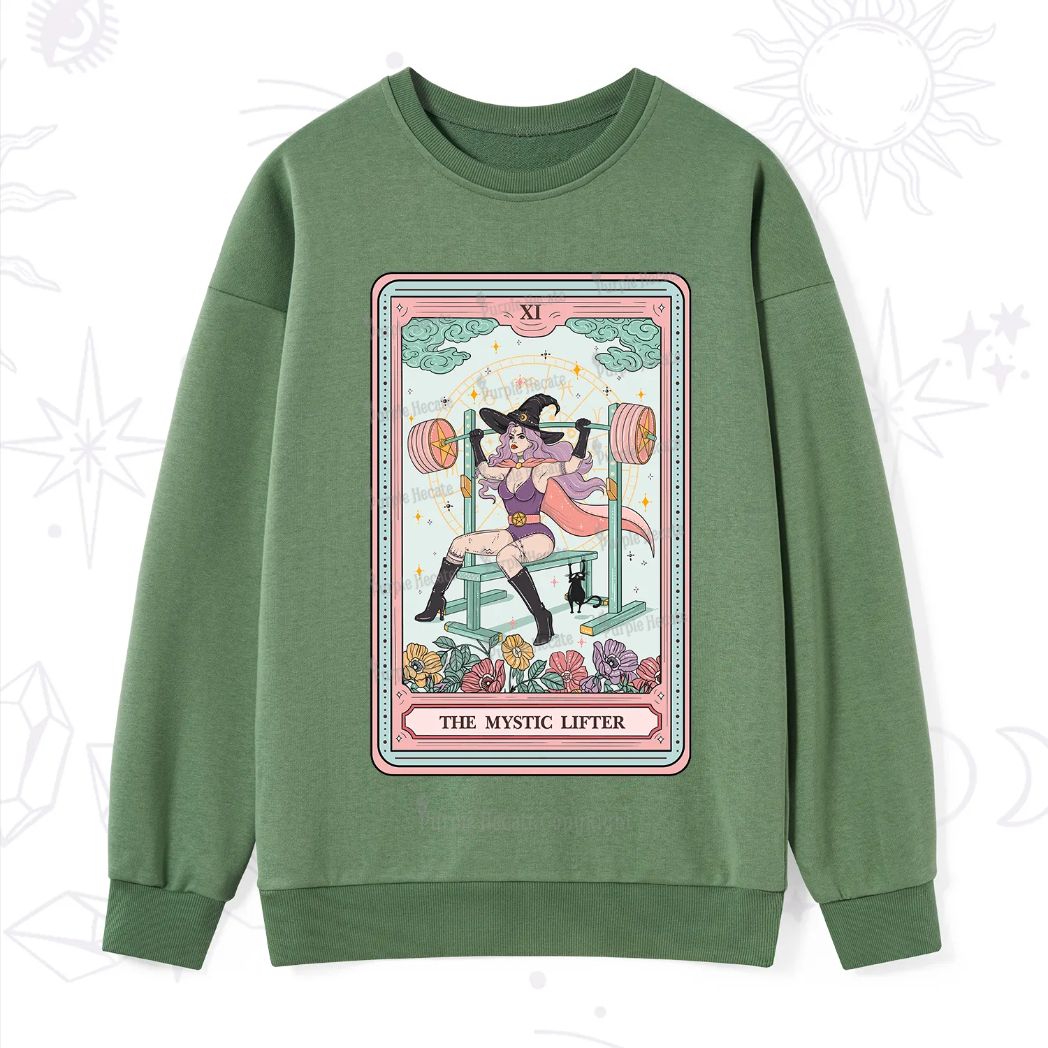 Purplehecate The Mystic Lifter Tarot Sweatshirt