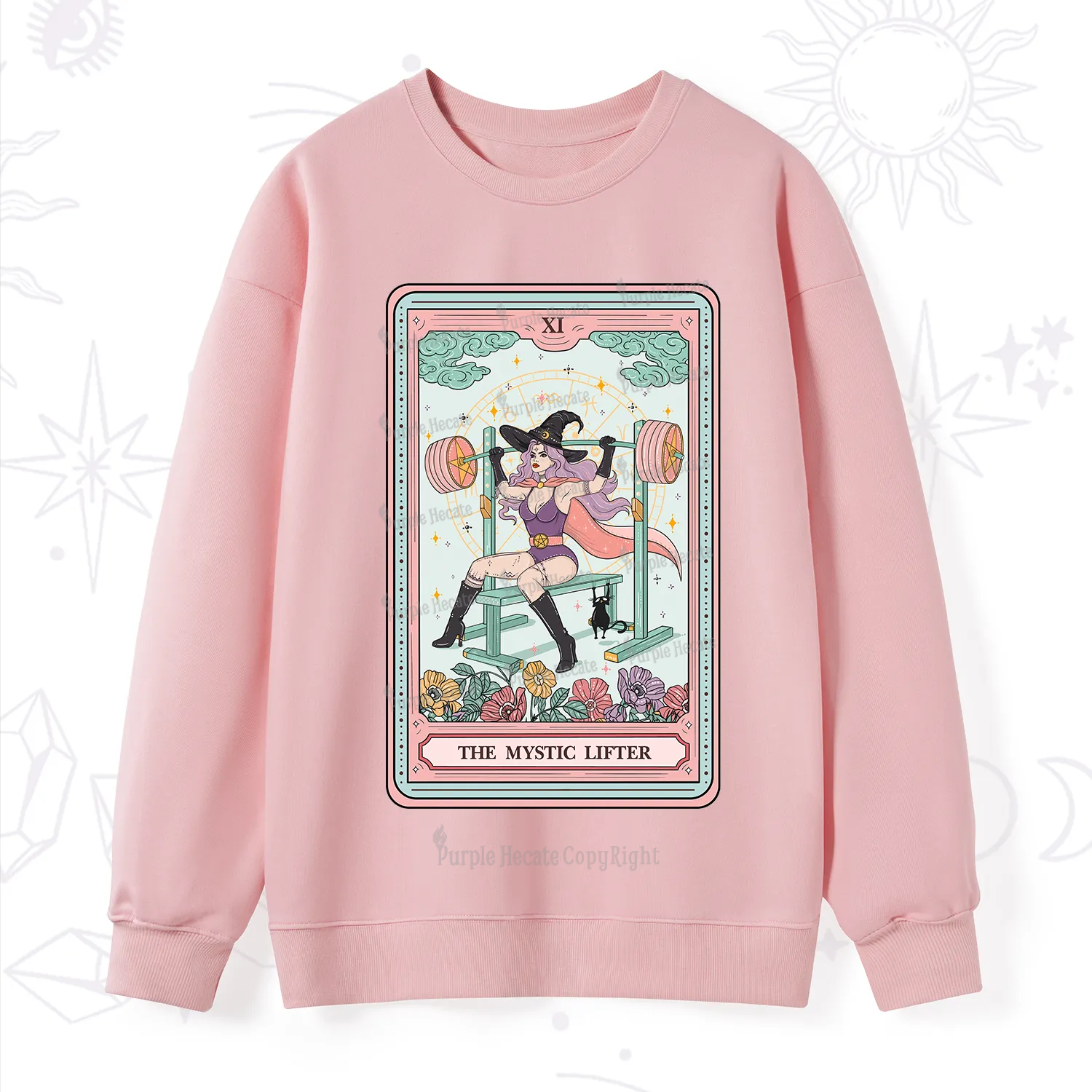 Purplehecate The Mystic Lifter Tarot Sweatshirt
