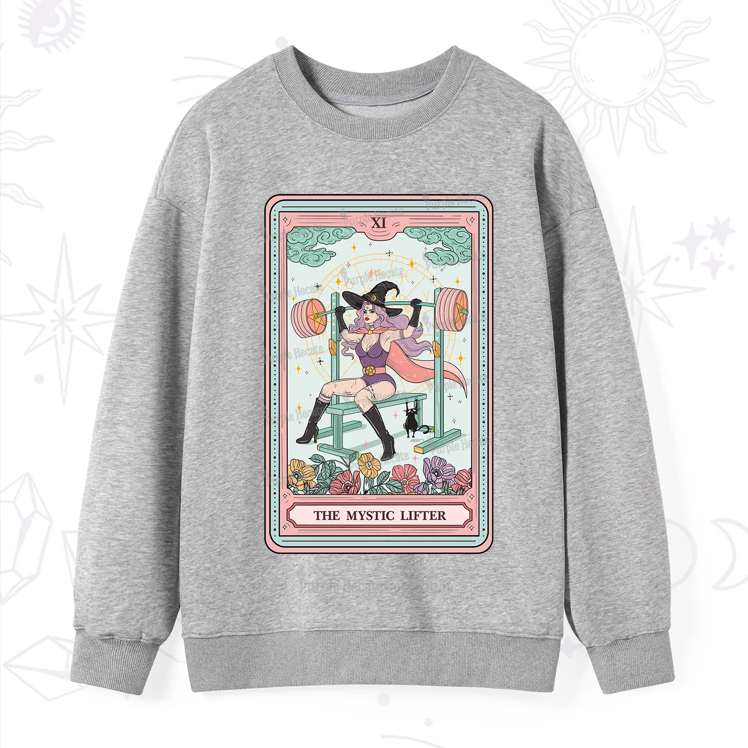 Purplehecate The Mystic Lifter Tarot Sweatshirt