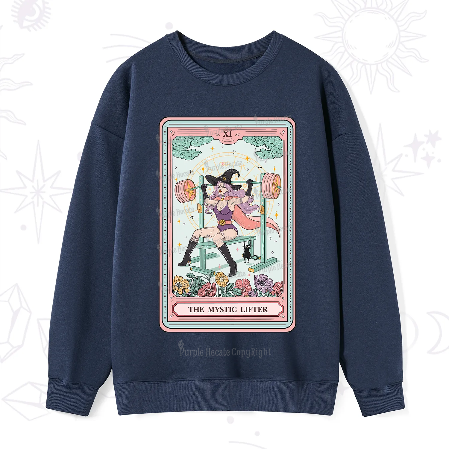 Purplehecate The Mystic Lifter Tarot Sweatshirt