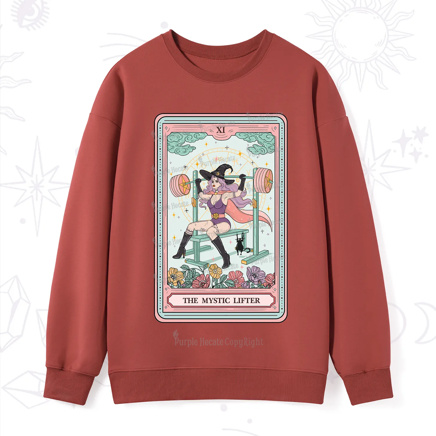 Purplehecate The Mystic Lifter Tarot Sweatshirt