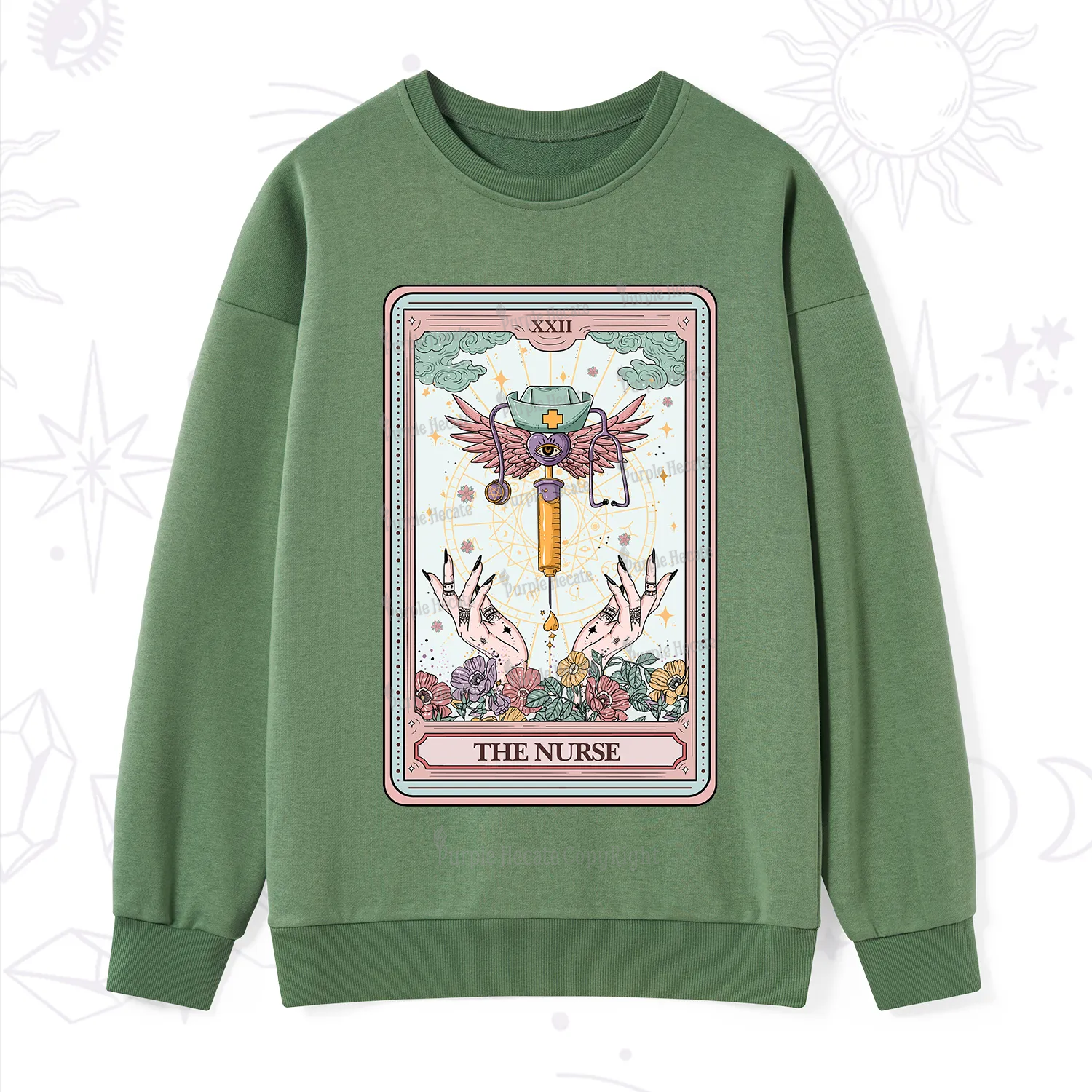 Purplehecate The ER Nurse Tarot Sweatshirt
