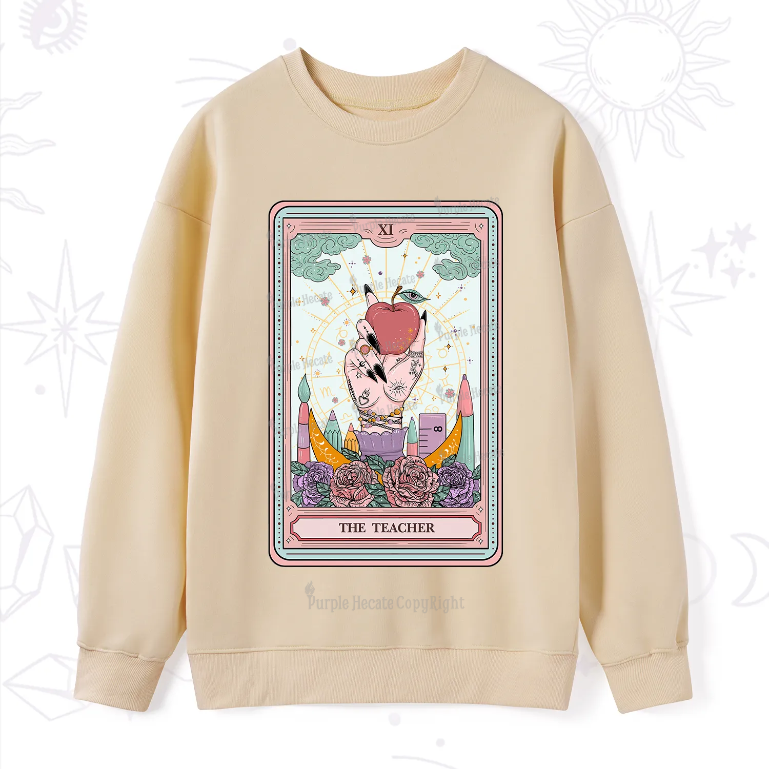 Purplehecate The Teacher Tarot Sweatshirt