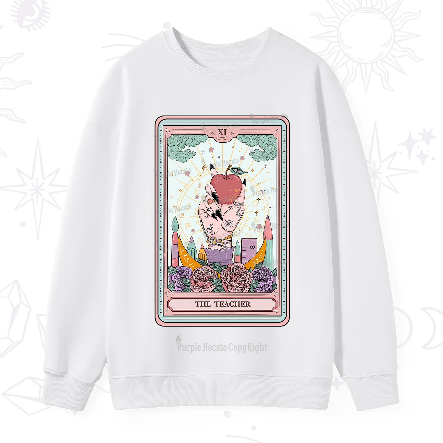 Purplehecate The Teacher Tarot Sweatshirt
