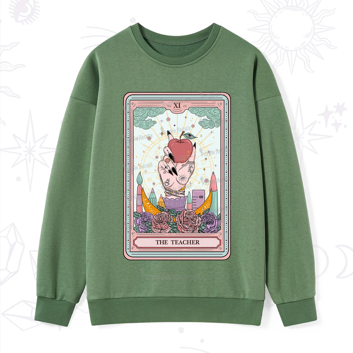 Purplehecate The Teacher Tarot Sweatshirt