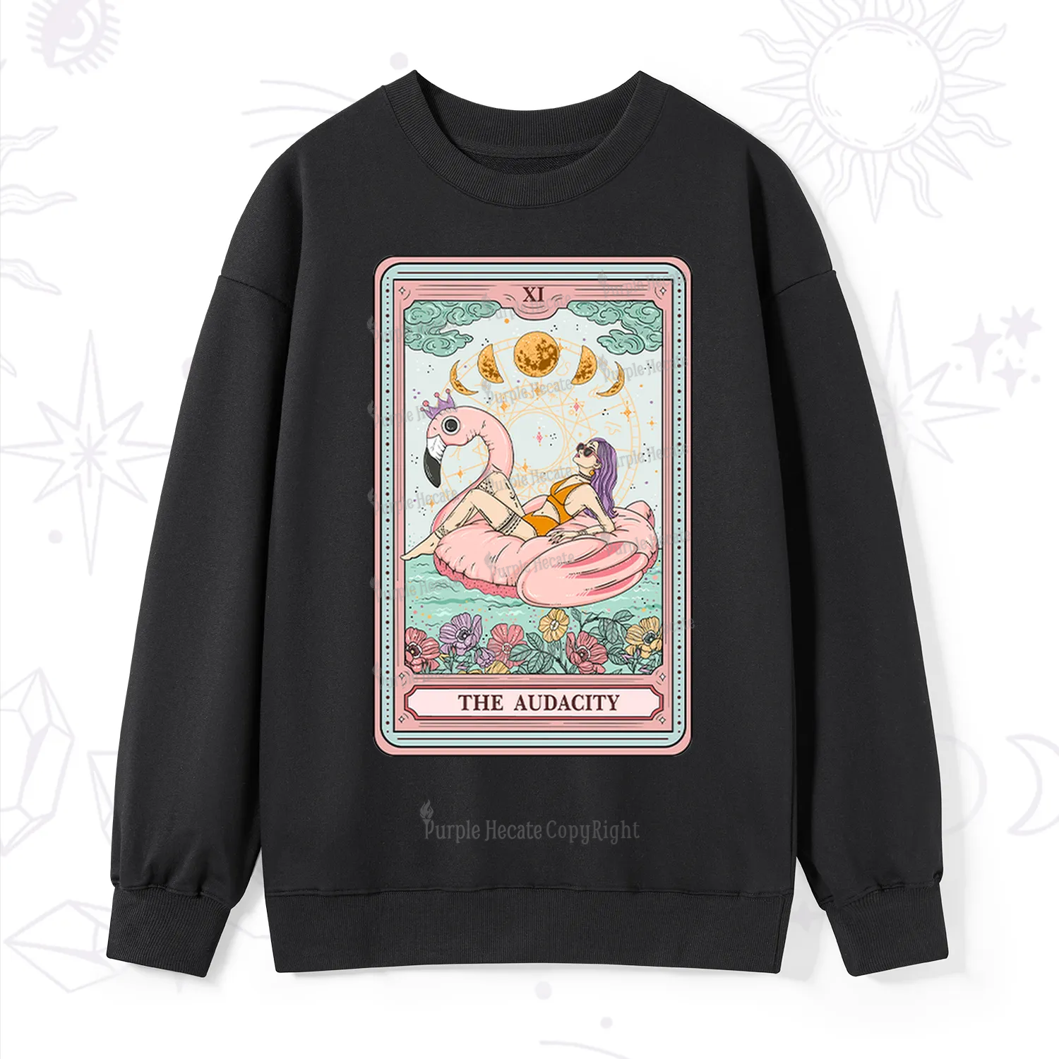 Purplehecate The Vacation Audacity Tarot Sweatshirt