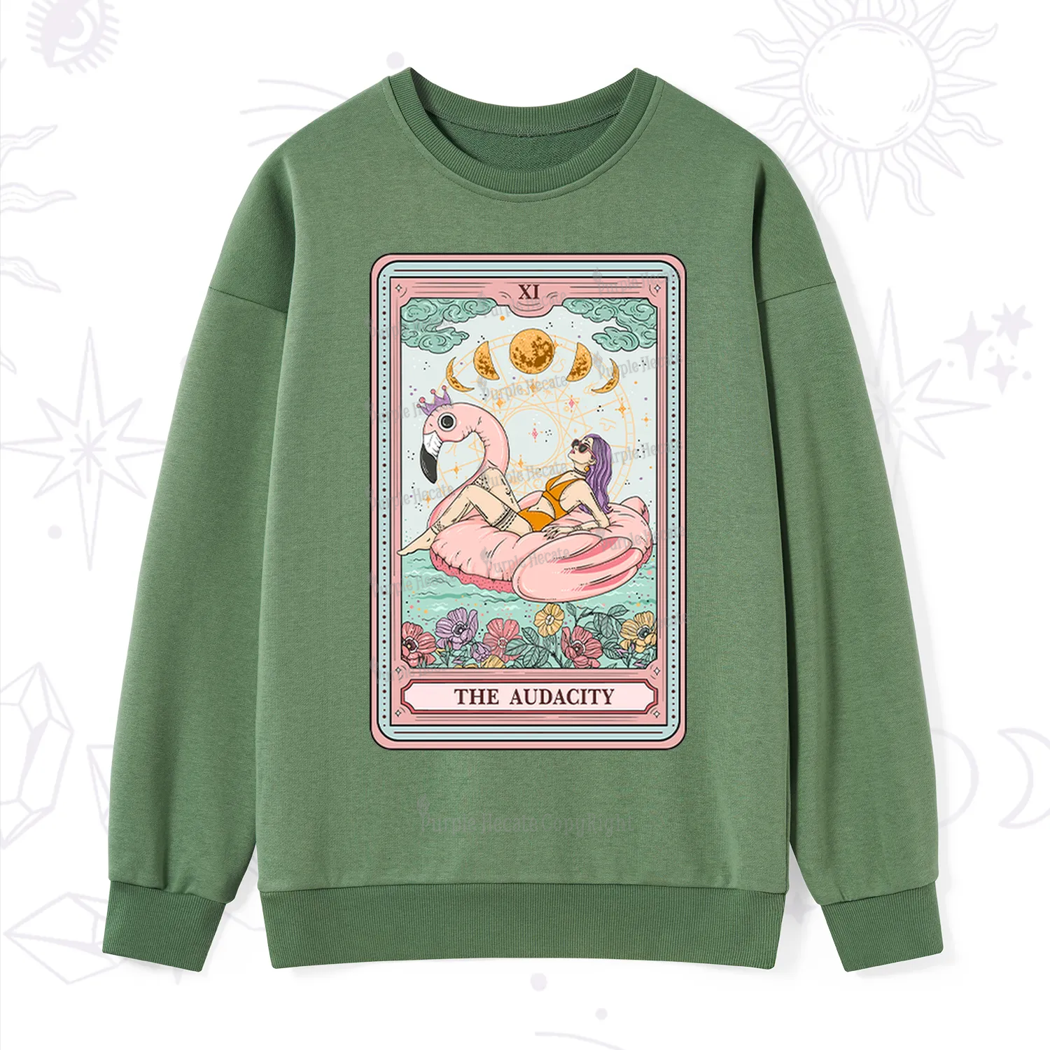 Purplehecate The Vacation Audacity Tarot Sweatshirt