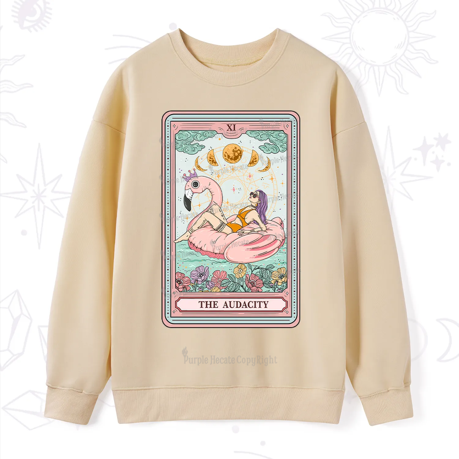Purplehecate The Vacation Audacity Tarot Sweatshirt