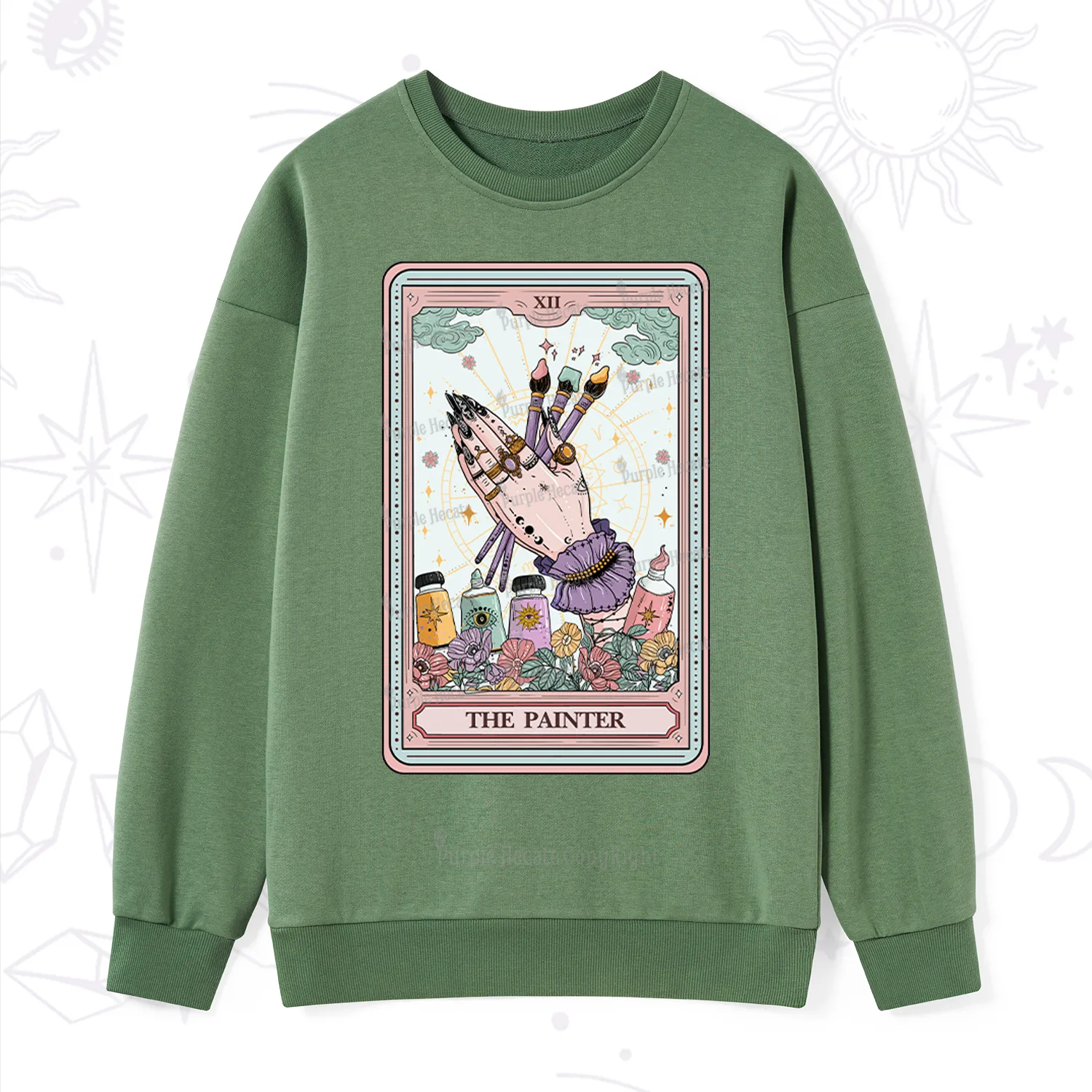 Purplehecate The Occult Painter Tarot Sweatshirt