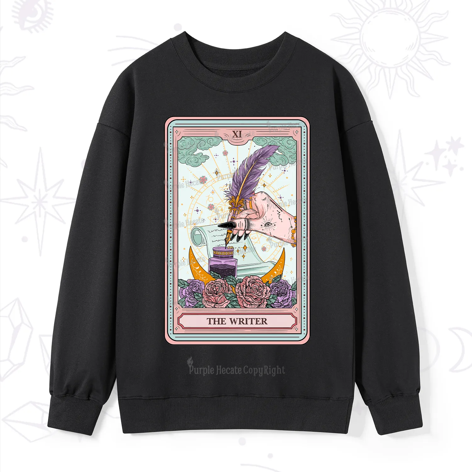 Purplehecate The Writer Tarot Sweatshirt