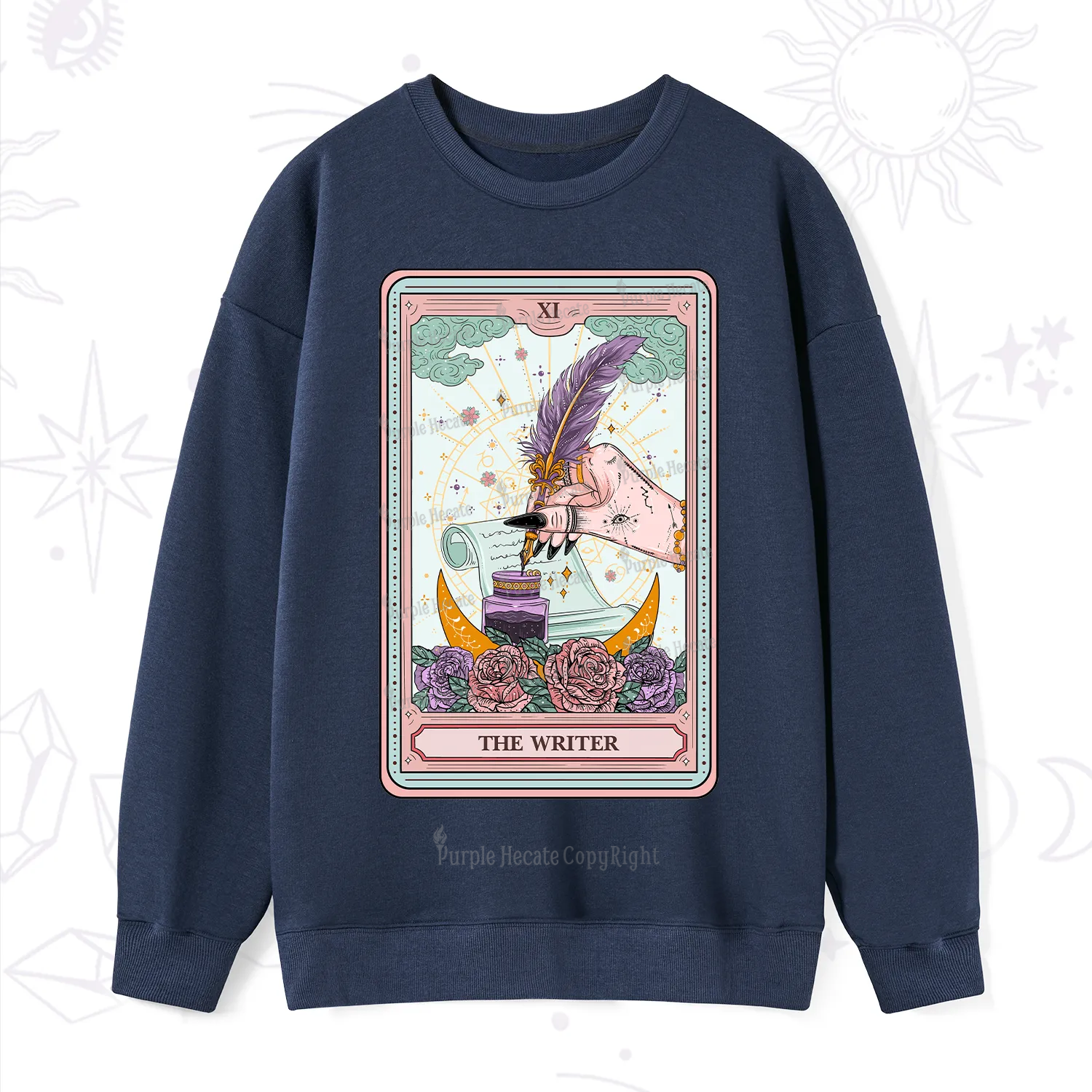Purplehecate The Writer Tarot Sweatshirt