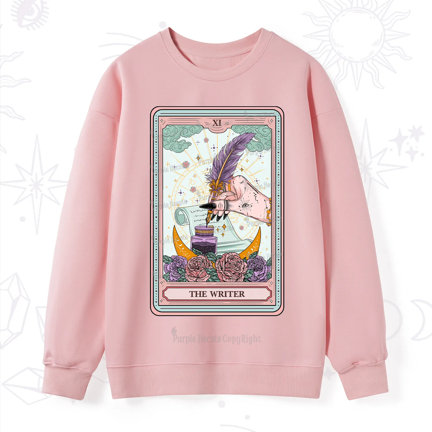 Purplehecate The Writer Tarot Sweatshirt