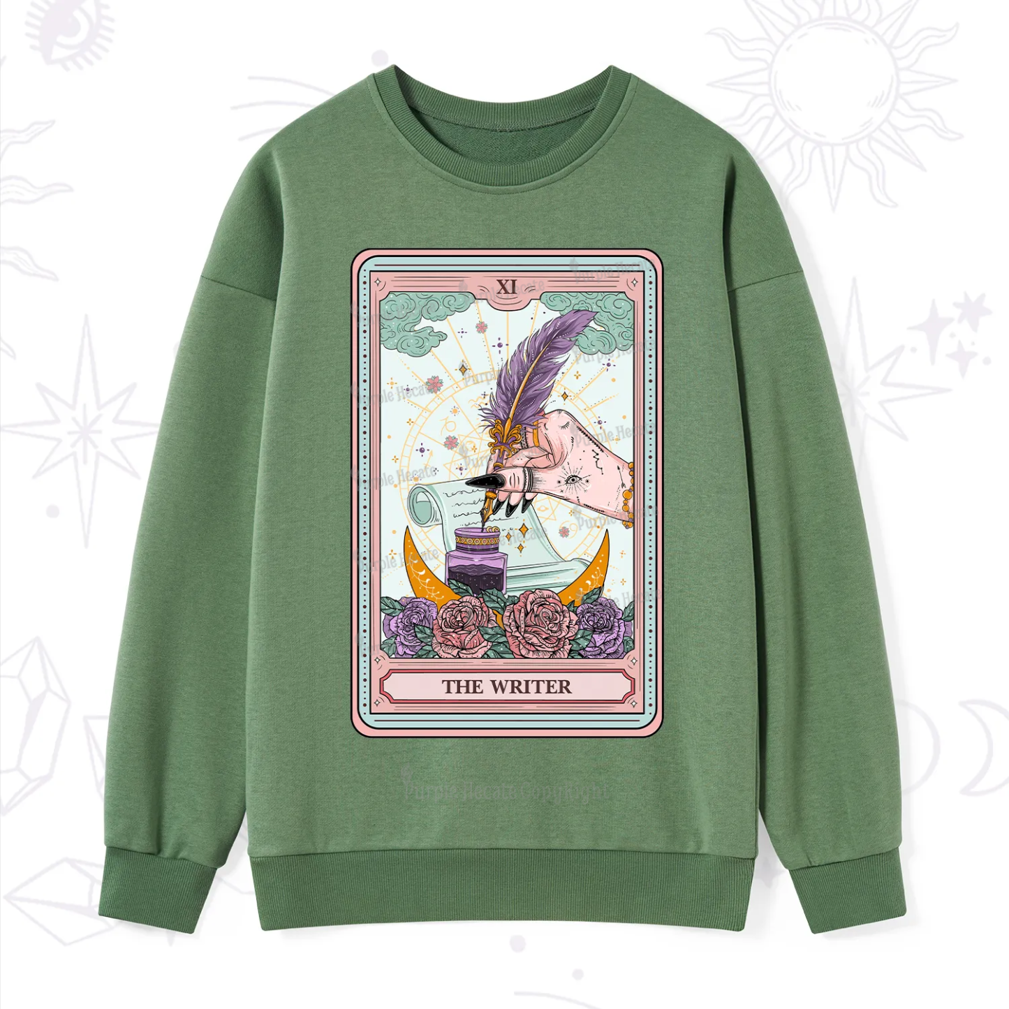 Purplehecate The Writer Tarot Sweatshirt