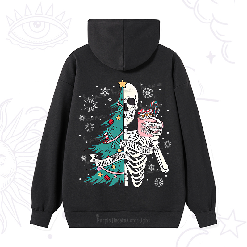 Purplehecate Sorta Merry Sorta Scary Christmas Hoodie