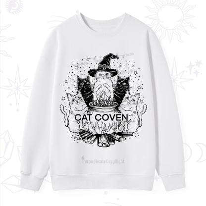 Purplehecate Witchy Cat Coven Sweatshirt
