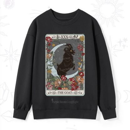 Purplehecate The Goat Tarot Card Sweatshirt