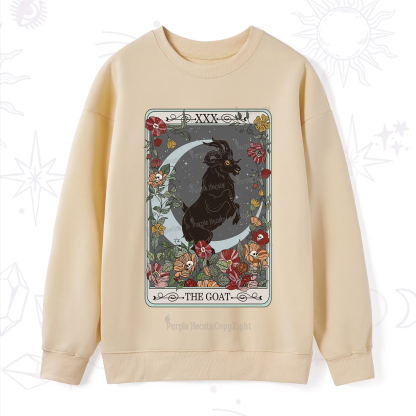 Purplehecate The Goat Tarot Card Sweatshirt
