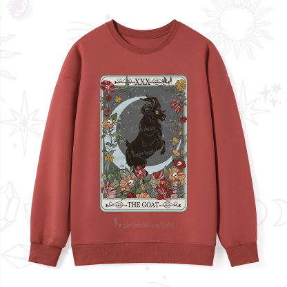 Purplehecate The Goat Tarot Card Sweatshirt