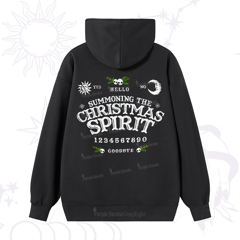 Purplehecate Summon The Christmas Spirit Hoodie