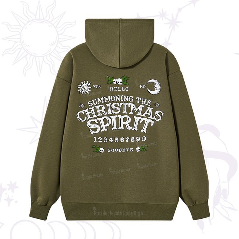 Purplehecate Summon The Christmas Spirit Hoodie