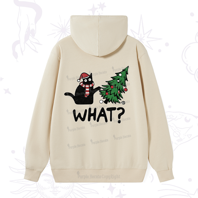 Purplehecate Christmas Black Cat Hoodie