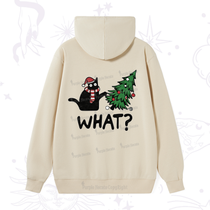 Purplehecate Christmas Black Cat Hoodie