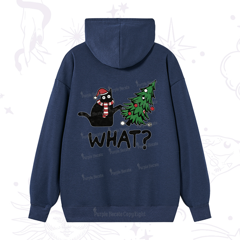 Purplehecate Christmas Black Cat Hoodie